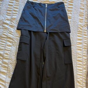 Zara Black Cargo Jumpsuit with Zipper